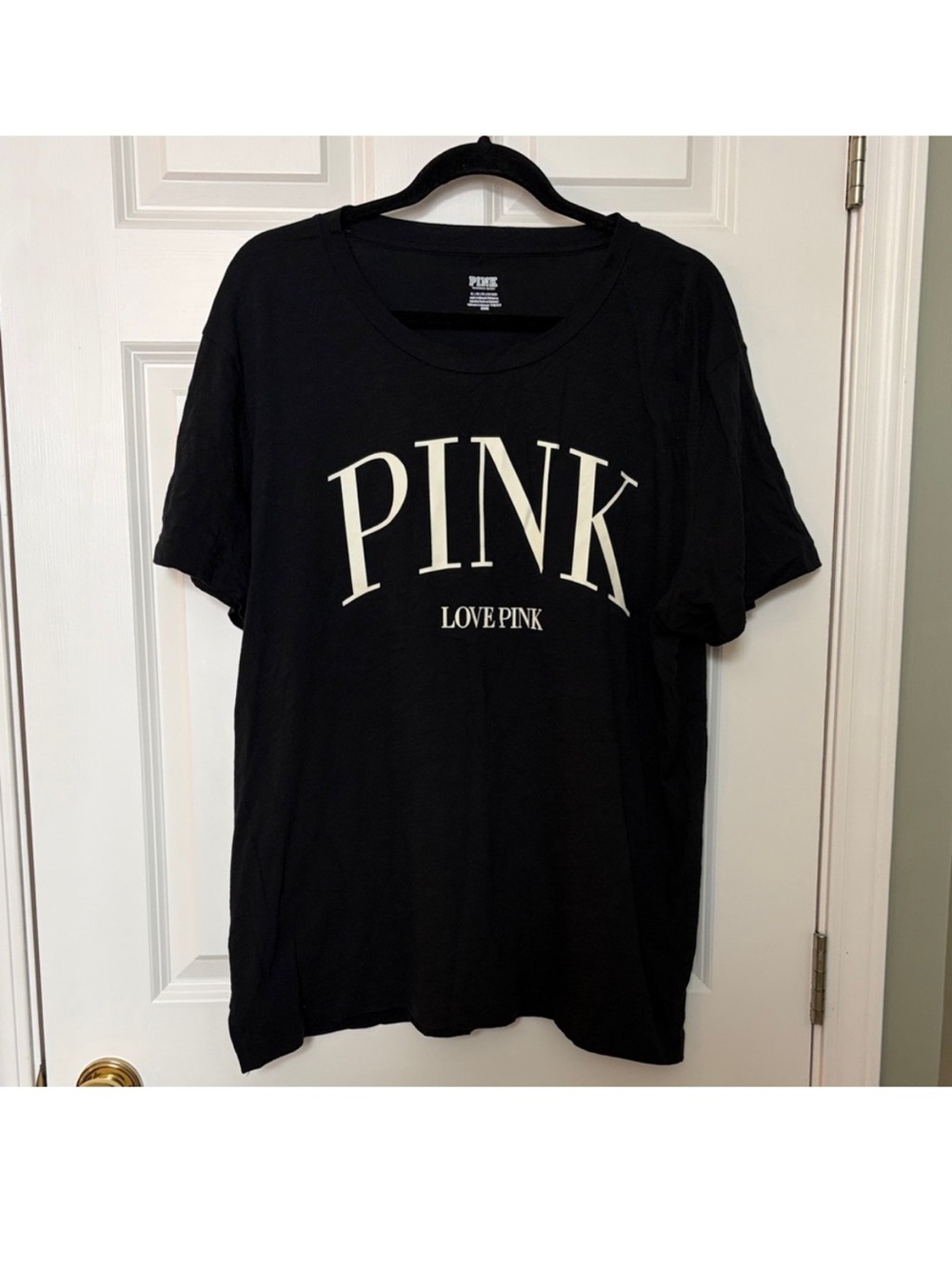PINK Victoria's Secret Black Tee XL